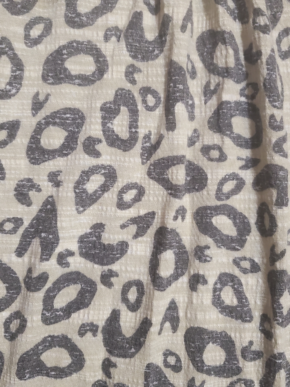 LuLaRoe Beige Leopard Print Ruffle Camisole - Picture 3 of 4